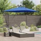 vidaXL Parasol banana cu brațe albastru 249 x 249 x 250 cm 42003404