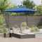 vidaXL Parasol banana cu brațe albastru 249 x 249 x 250 cm 42003404