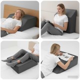 vidaXL Pillow pentru Picioare Simplu Gri 42020191