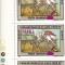 ROMANIA 2000 LP 1530 BASME POPULARE SUPRATIPAR STRAIF DE 4 TIMBRE MNH