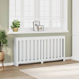 VidaXL Mască pentru calorifer, alb, 175x20x82 cm, lemn prelucrat 852753