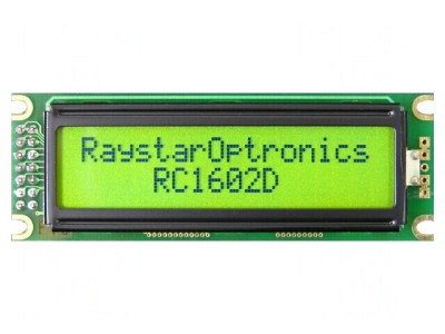 Afişaj LCD FSTN 16x2 Verde Alfanumeric cu LED PIN 14 foto