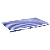 Cumpara ieftin Panza de rezerva copertina, albastru si alb, 600x350 cm, poliester
