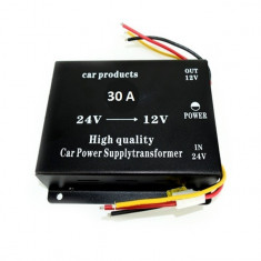 Invertor Convertor din 24V - 12V 30A TIR High Quality foto