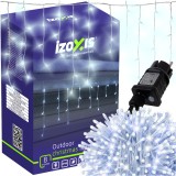 Instalatie luminoasa tip turturi 300 LED, 15 m, alb rece, Izoxis