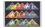 BHUTAN, OMUL YETI - SERIE COMPLETĂ MNH, Nestampilat