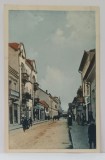 LUGOJ , STRADA BONNAZ , CLADIRI CU MAGAZINE LA PARTER , CARTE POSTALA ILUSTRATA , 1913