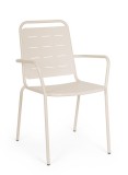 Cumpara ieftin Set 6 scaune gradina otel Yara 50x57.5x87h