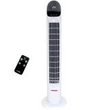 Ventilator turn Vision Touch VFANT01A, 50W, 3 viteze, Functie oscilare, Timer, Protectie supraincalzire, Telecomanda, Alb