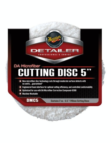 Set 2 buc pad polisare abraziv cu microfibre Meguiar&#039;s DA Microfiber Cutting Discs, 140mm