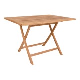 Cumpara ieftin Masă de grădină Oviedo, lemn de tec, natural 120x80x75 cm