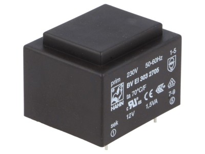 Transformator encapsulat PCB 230V 12V foto