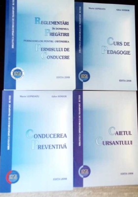 SET 4 CARTI: REGLEMENTARI IN DOMENIUL PREGATIRII PERSOANELOR PENTRU OBTINEREA PERMISULUI DE CONDUCERE-MARIN-278254 foto