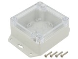 Carcasă universală ABS gri deschis 90x90x45 mm