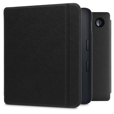 Husa pentru Kobo Libra 2, Piele ecologica, Negru, kwmobile, 56574.01 foto