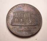 Medalie Institutul Bolintineanu Jubileul de 25 ani 1874 - 1899 Piesa de Colectie
