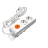 Prelungitor Mutlusan, cu intrerupator si led, 5 m, 2 prize