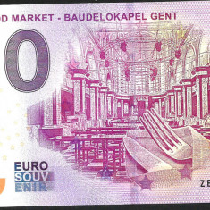 !!! 0 EURO SOUVENIR - BELGIA , GENT , HOLY FOOD MARKET - 2018.1 - UNC