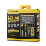 Nitecore Digicharger D4 pentru Li-ion, NiMH, Ni-Cd
