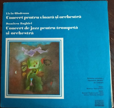 DISC LP: LIVIU GLODEANU-CONCERT VIOARA/DUMITRU BUGHICI-CONCERT JAZZ STM-ECE01303 foto