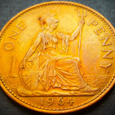 Moneda 1 (One) PENNY - MAREA BRITANIA / ANGLIA, anul 1964 * cod 4091