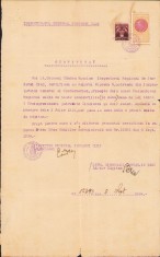 A1417 Certificat salariu maior de jandarmi, 1934, Cluj