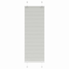 vidaXL Jaluzea plisată gri deschis 45x150 cm Lățime țesătură 44,4 cm 4015336
