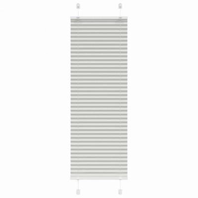 Jaluzea plisată gri deschis 50x100 cm Lățime țesătură 49,4 cm foto