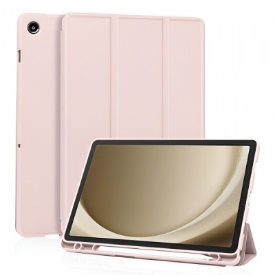 Husa pentru Samsung Galaxy Tab A11+ / Tab A9+, Techsuit, Flex Trifold, Roz foto