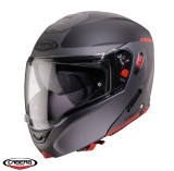 Cumpara ieftin Casca modulabila (flip-up) Caberg model Horus X Ray L6 negru/gri/rosu fluor mat Pinlock ready &ndash; lentila Pinlock inclusa M (57/58cm)