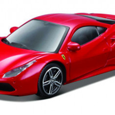 Macheta masinuta Bburago scara 1/43 Ferrari 488 GTB, rosu, BB36000/36023R