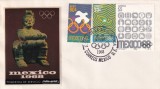 FILATELIE TEMATICA - PLIC MEXIC TEMATICA JOCURILE OLIMPICE FDC