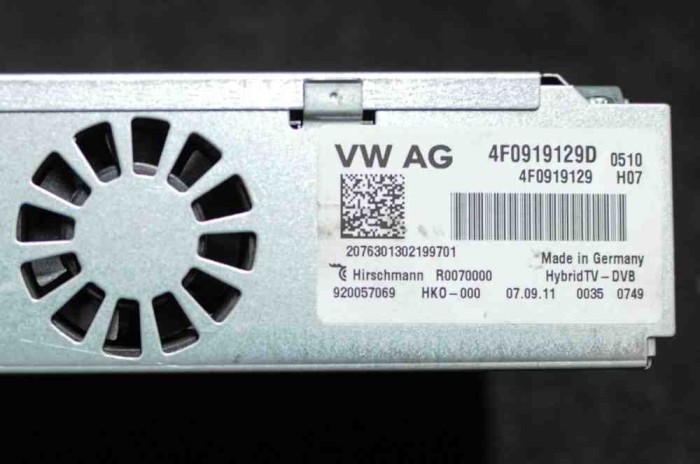 Modul TV VW TOUAREG 7P5 2013 OEM: 4F0919129D
