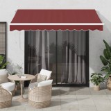 Copertina retractabila automat Gossi, 300x250cm, visiniu, aluminiu, protectie UV, terasa, balcon