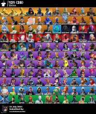 Cont fortnite 121Skins Tryhards FA foto