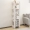 vidaXL Bibliotecă/Separator cameră, alb, 41x35x160 cm, lemn masiv pin