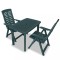 vidaXL Set mobilier bistro, 3 piese, verde, plastic 275078
