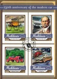MALDIVE 2017 - Automobile , aniversare 130 de ani / bloc nou CTO