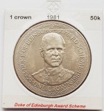 1890 Insula Man 1 crown 1981 Duke of Edinburgh Award Scheme km 73, Europa