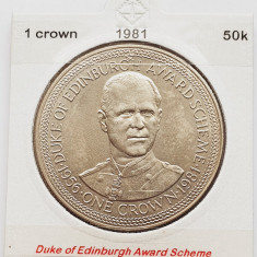 1890 Insula Man 1 crown 1981 Duke of Edinburgh Award Scheme km 73
