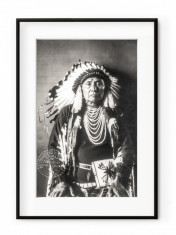 Tablou Native American Aluminium Noir foto