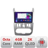 Navigatie Dacia Duster 2010-2012 C-099 Android Octa Core Ecran 2K QLED GPS 4G 4+32GB 360 KIT-099+EDT-E409-2K CarStore Technology