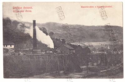 1443 - ANINA, Caras-Severin, COAL Mine, Romania - old postcard - unused foto