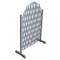 vidaXL Gard din spalier, gri,1,8 x 1 m, lemn masiv de brad 310036