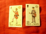 Serie Insula Man 1979 Europa CEPT - Postasi , 2 valori, Nestampilat