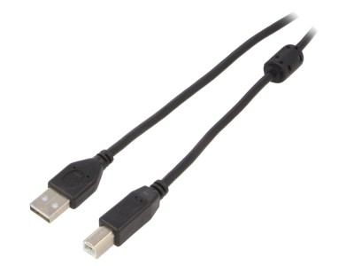Cablu USB 2.0 A-B aurit 4,5m foto