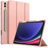 Husa JETech Samsung Galaxy Tab S10 Plus / S9 Plus 12.4 Inch, Trifold, Suport Creion, Aur-Roz