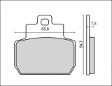 Set placute frana - Piaggio Beverly - X8 - X9 - MP3 125-500cc, Oem