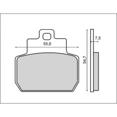 Set placute frana - Piaggio Beverly - X8 - X9 - MP3 125-500cc