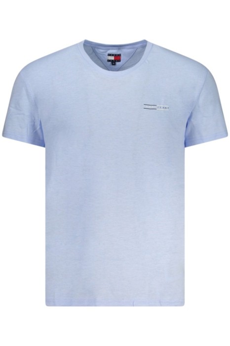 Tommy Jeans Tricou din bumbac barbati, cu mini imprimeu, Regular Fit, Azur, S